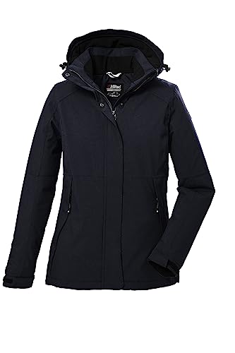 killtec Damen Funktionsjacke/Outdoorjacke mit abzippbarer Kapuze KOW 37 WMN JCKT, dunkeloliv, 46, 39702-000 im Sale